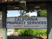 California Property Service Sign Pismo Beach Office